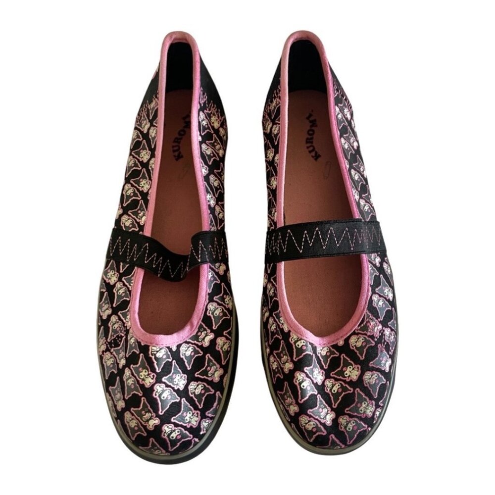 Sanrio Kuromi Mary Jane Flats – Size 8, Rare 2008 Release